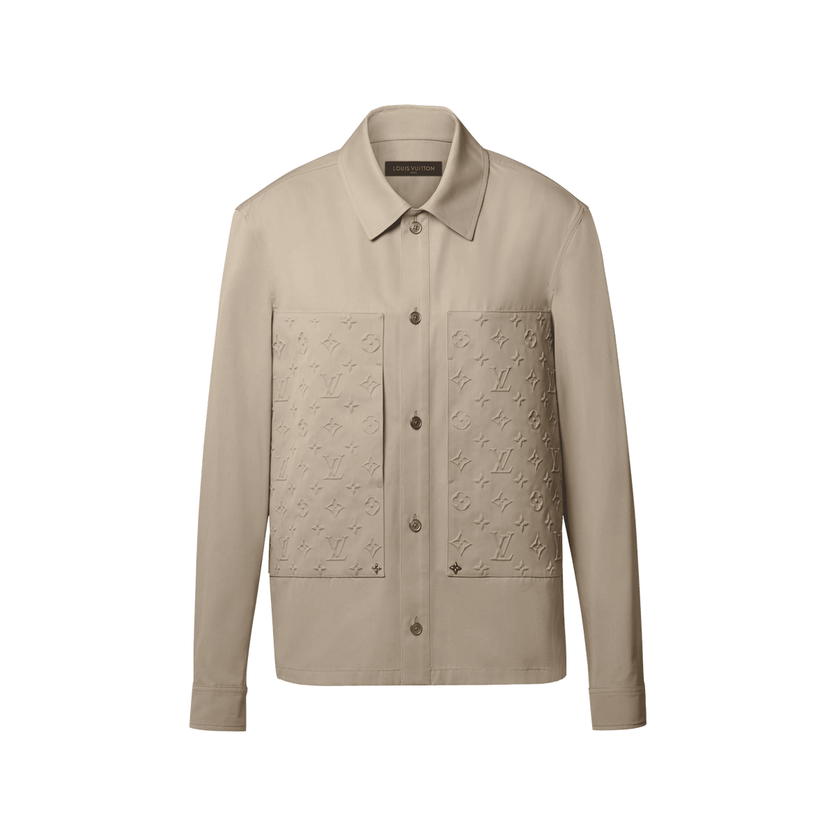 Men's Embossed Signature Cotton Overshirt