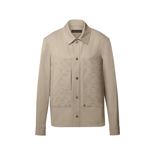 Men's Embossed Signature Cotton Overshirt