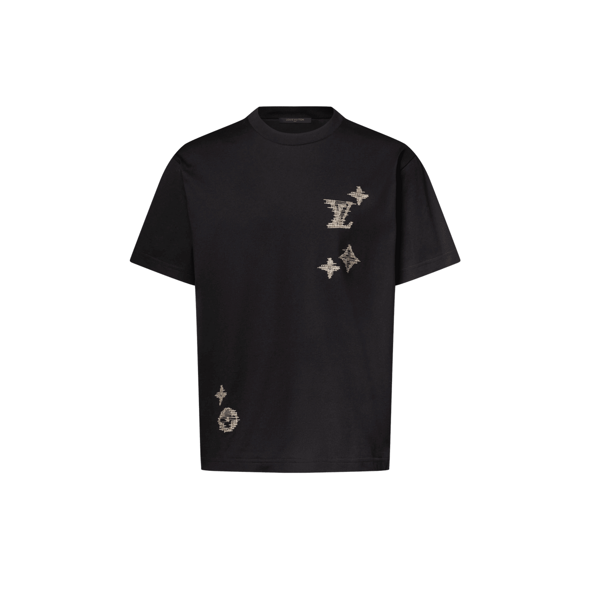 Men's Embroidered Signature Short-Sleeved T-Shirt