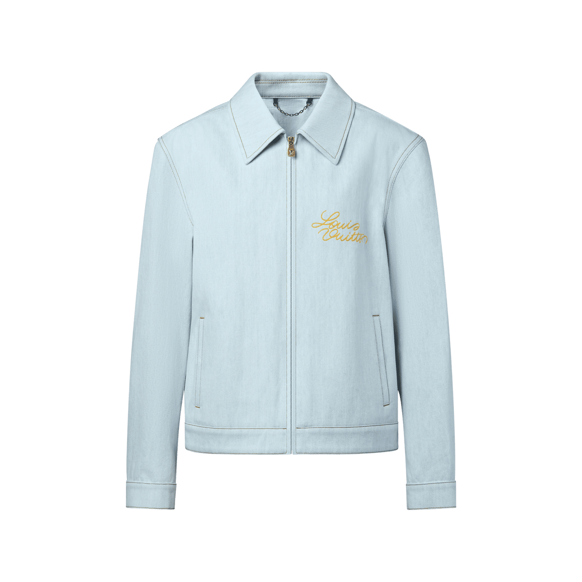 Men's Embroidered Signature Denim Workwear Blouson
