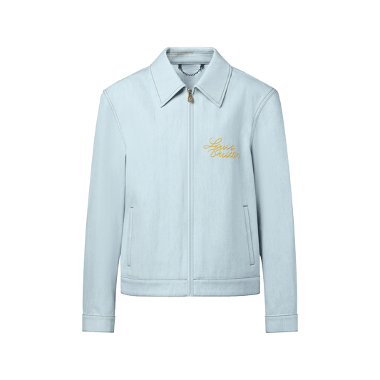 Men's Embroidered Signature Denim Workwear Blouson