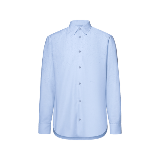 Men's Embellished Cotton Long-Sleeved Shirt