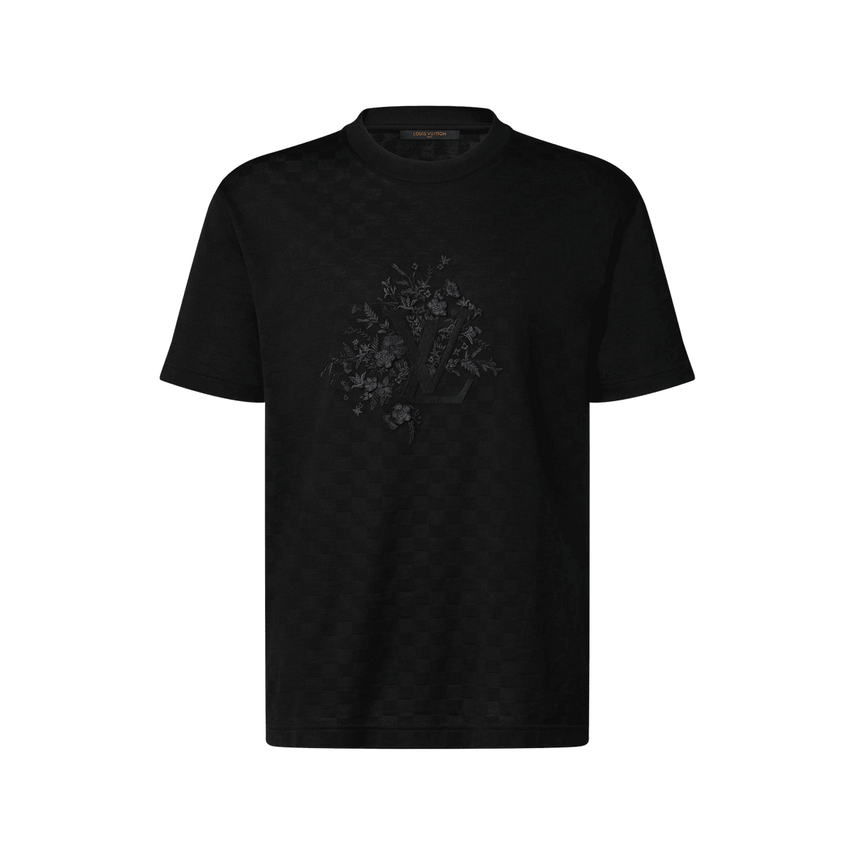 Men's Embroidered Jacquard Cotton T-Shirt