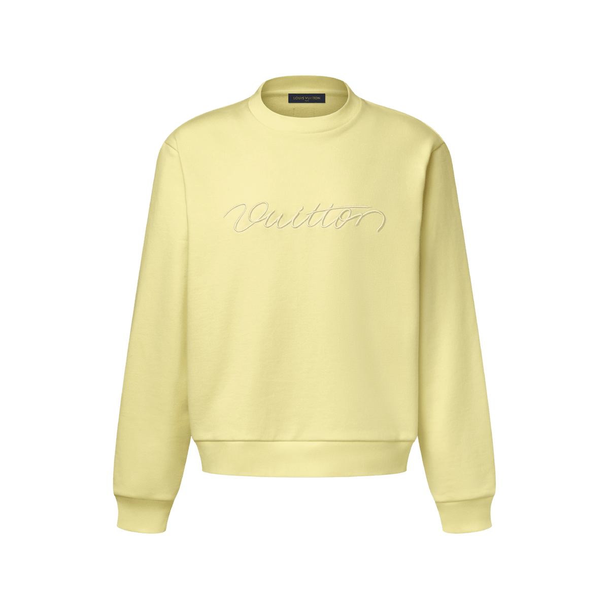 Women's Embroidered Signature Cotton Crewneck