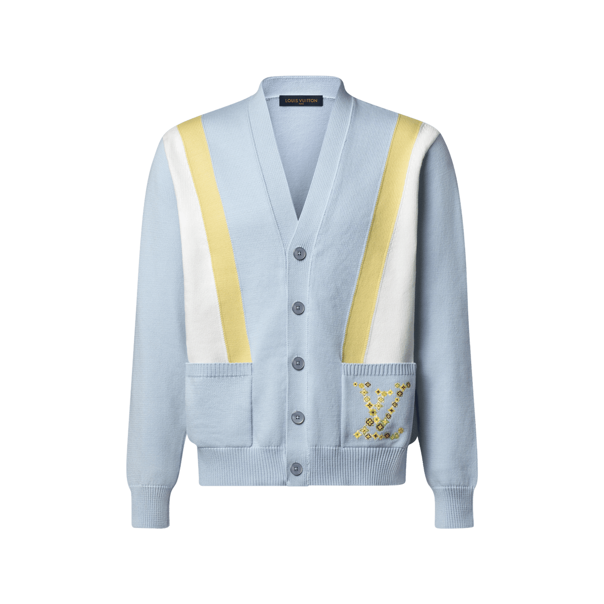 Men's Embroidered Jacquard Cardigan