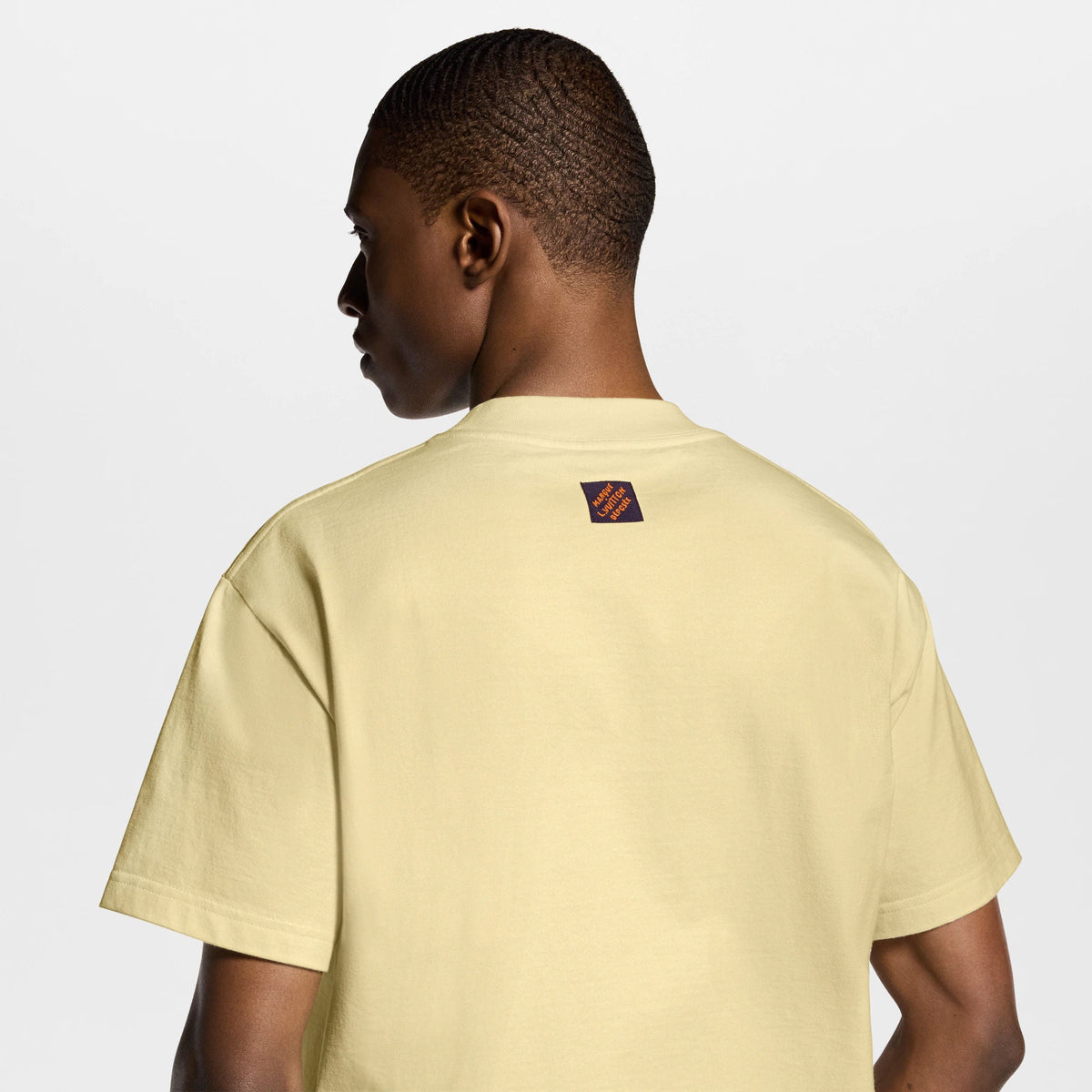 Men's Embroidered Cotton Short-Sleeved Crewneck