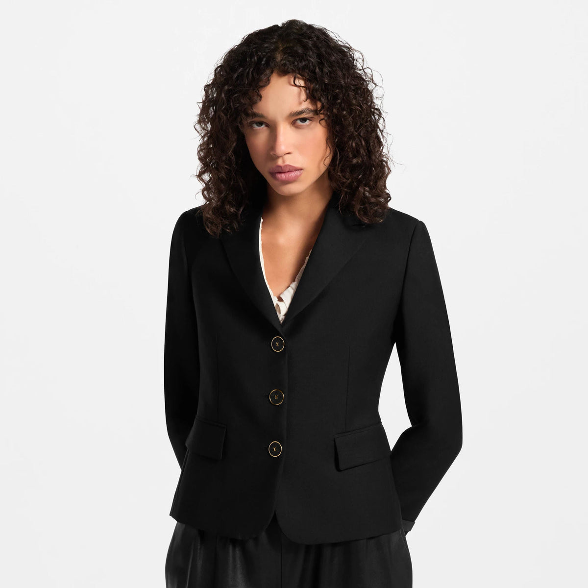 Women's Fitted Single-Breasted Blazer