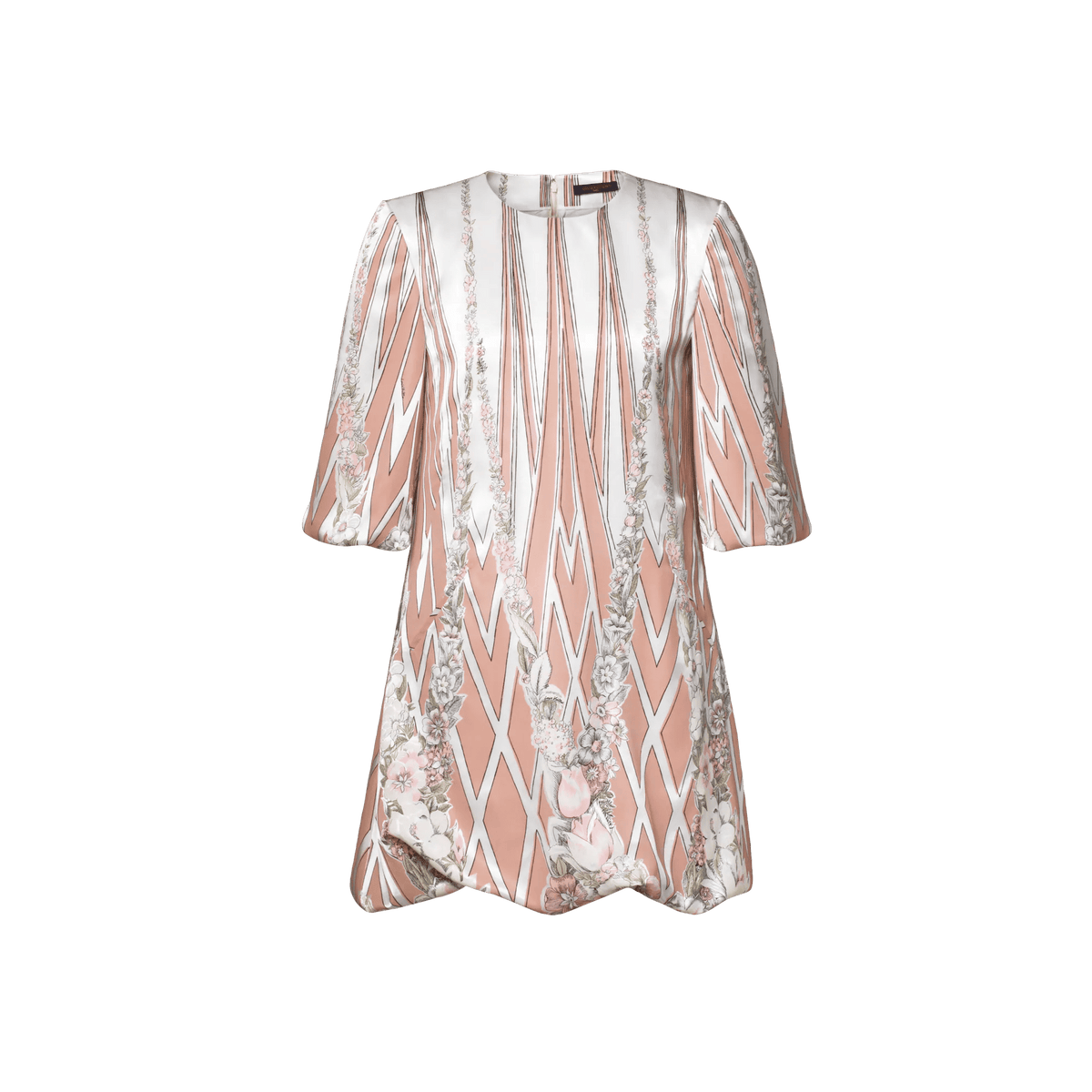 Women's Floral Wallpaper Mini Dress