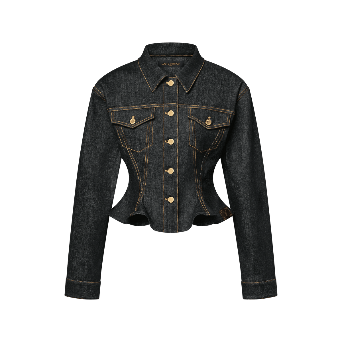 Women's Fluted Denim Jacket