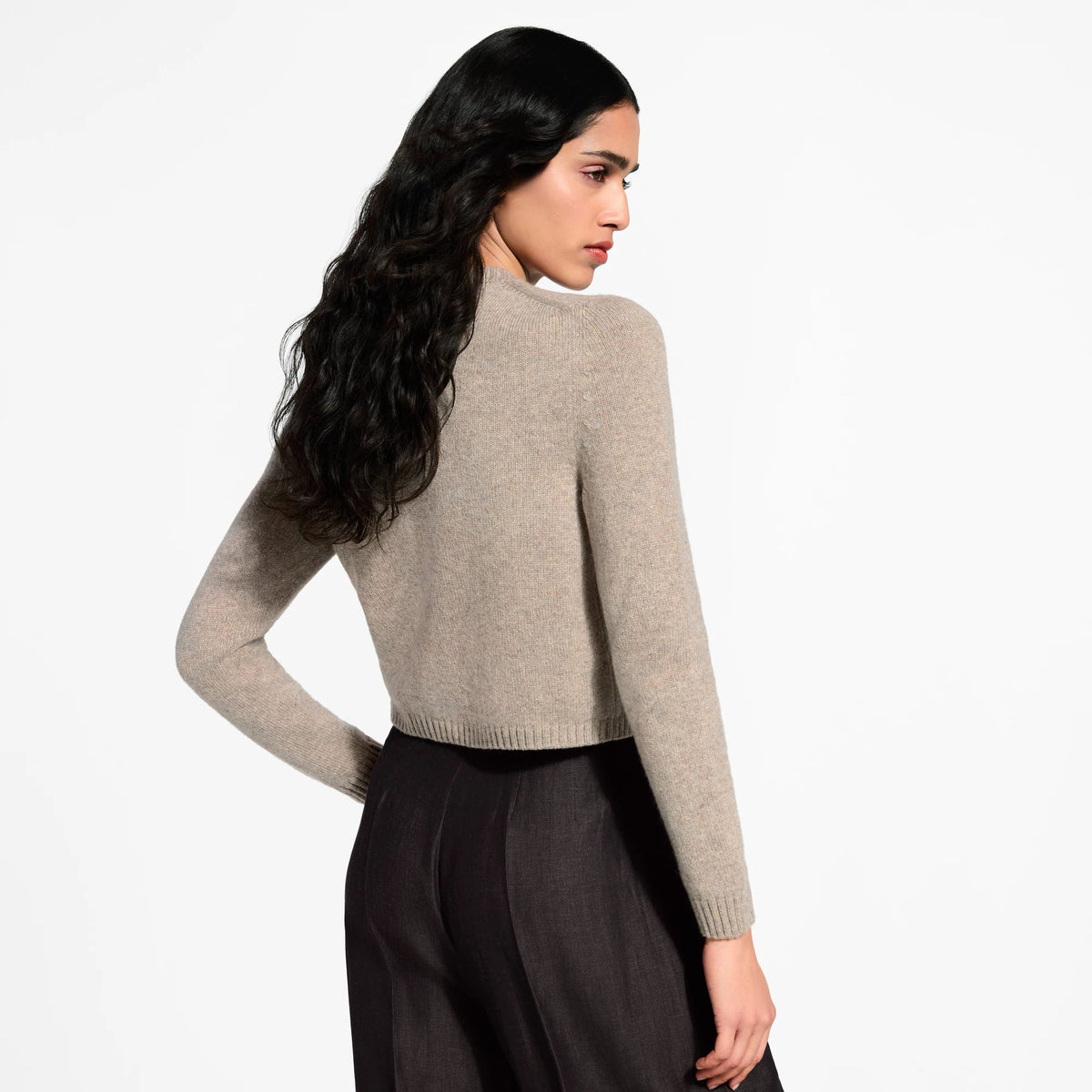 Women's Floral Detail Cashmere Knit Cardigan