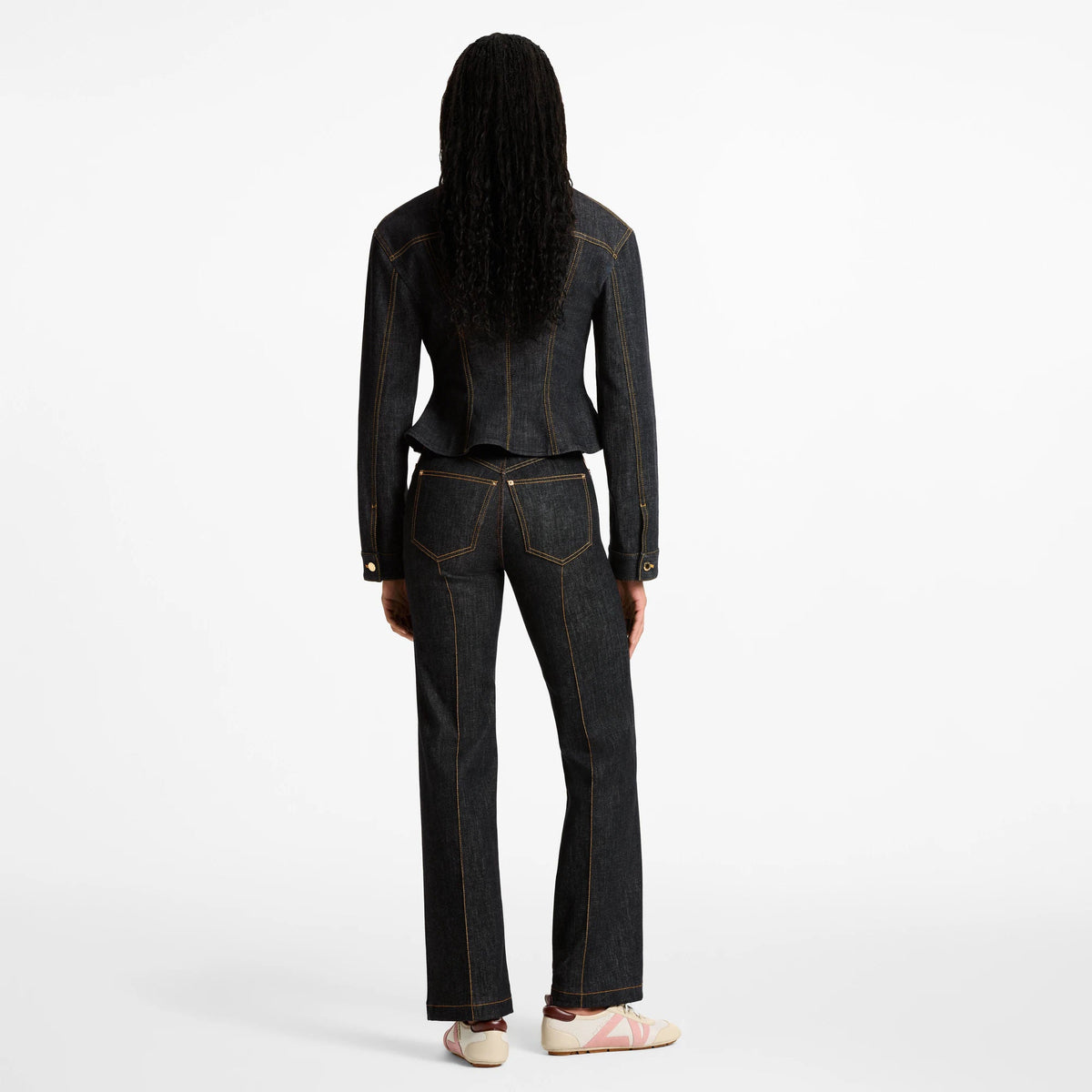 Women's Fluted Denim Jacket