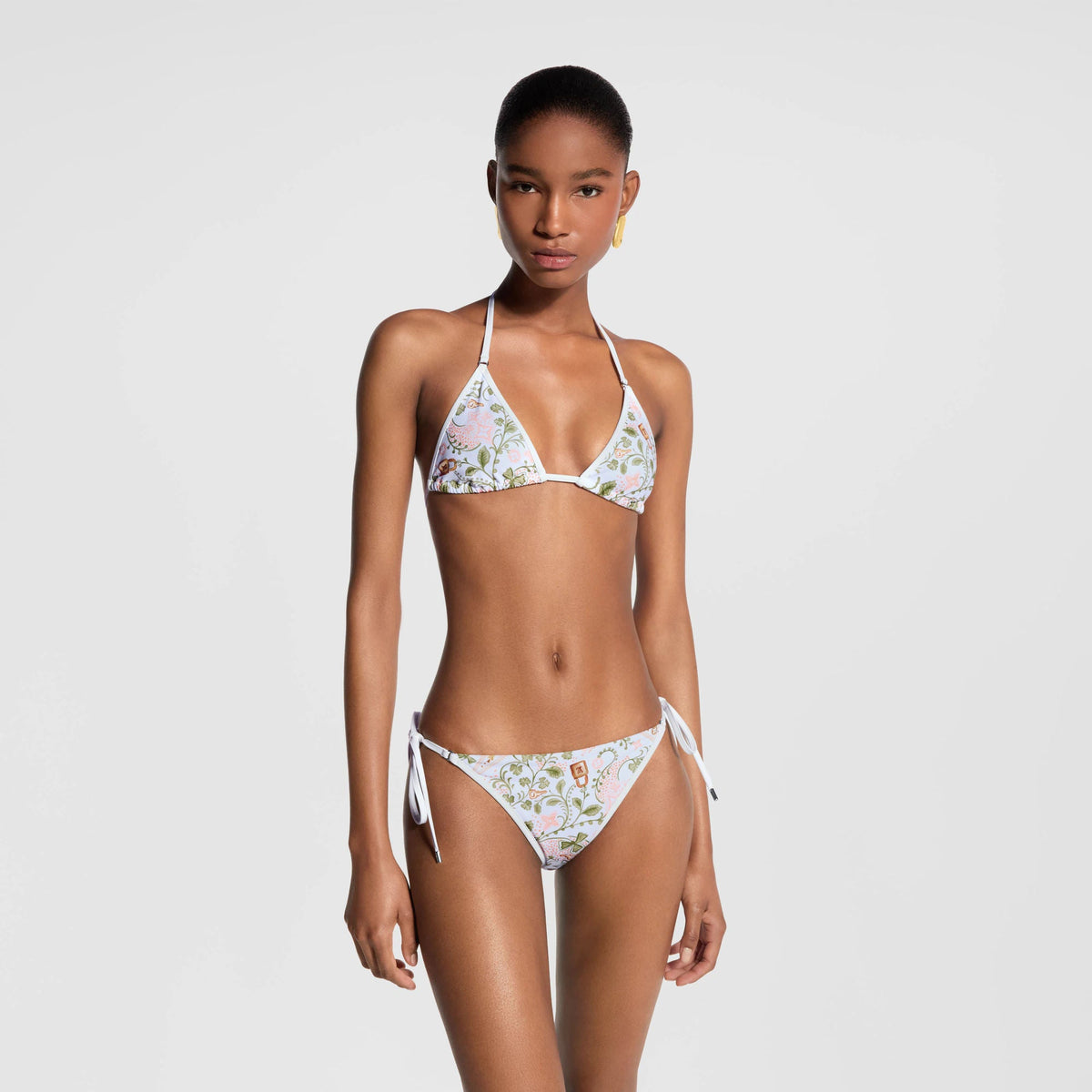 Women's Flower Foulard Bikini Bottoms