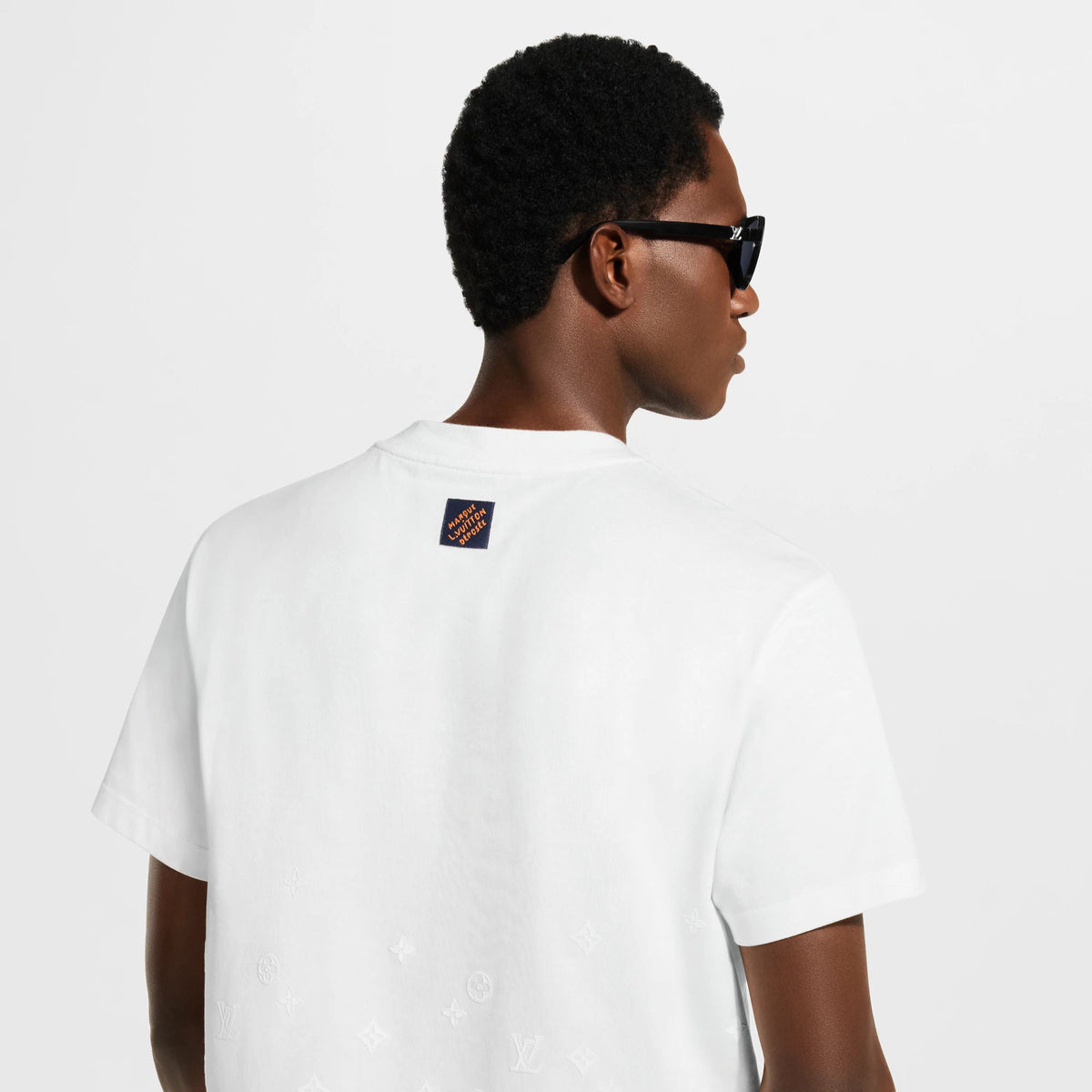 Men's Gradient Signature Flock Print T-Shirt