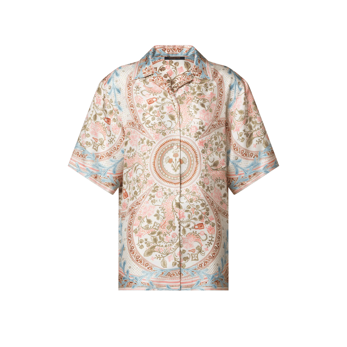 Women's Flower Foulard Silk Twill Shirt