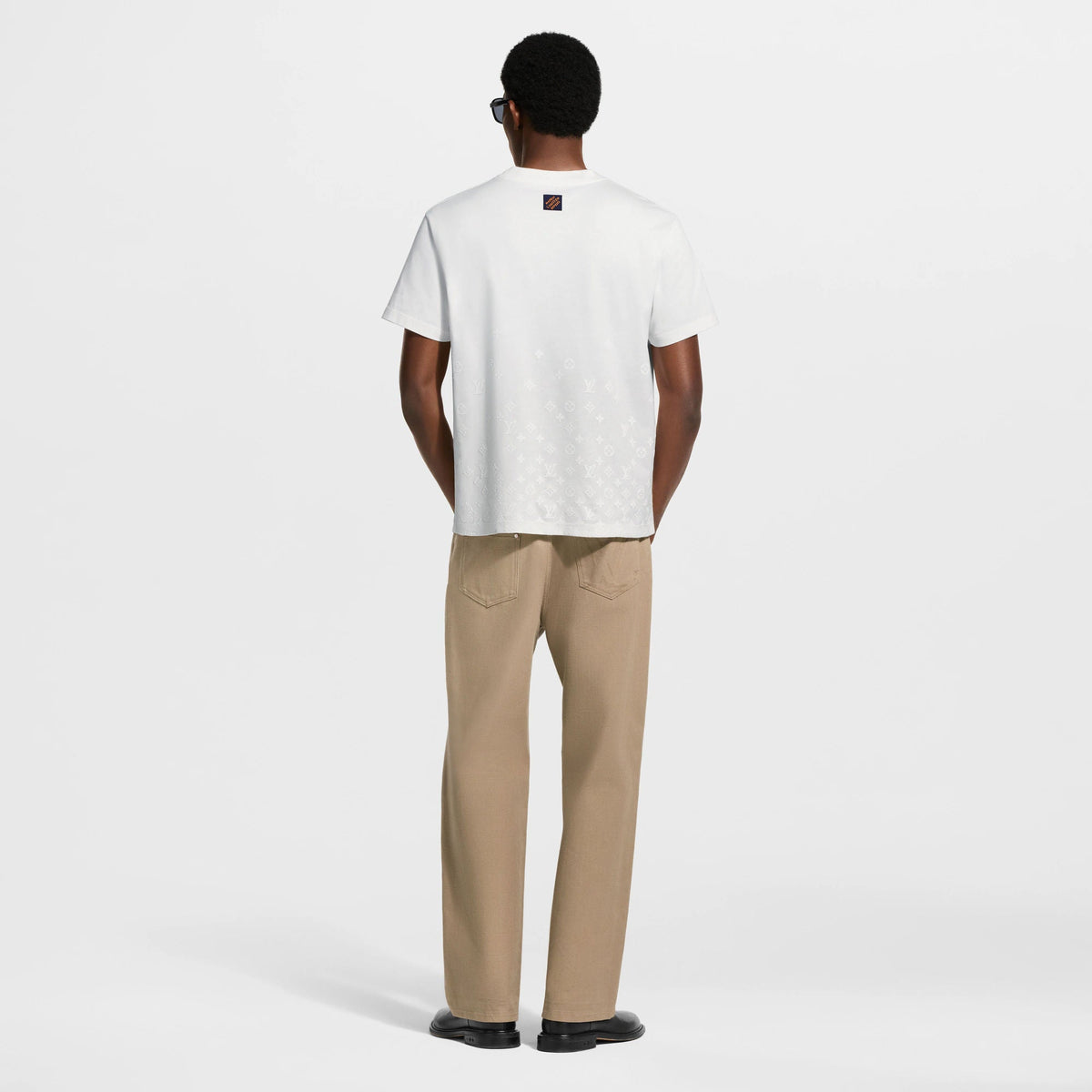Men's Gradient Signature Flock Print T-Shirt