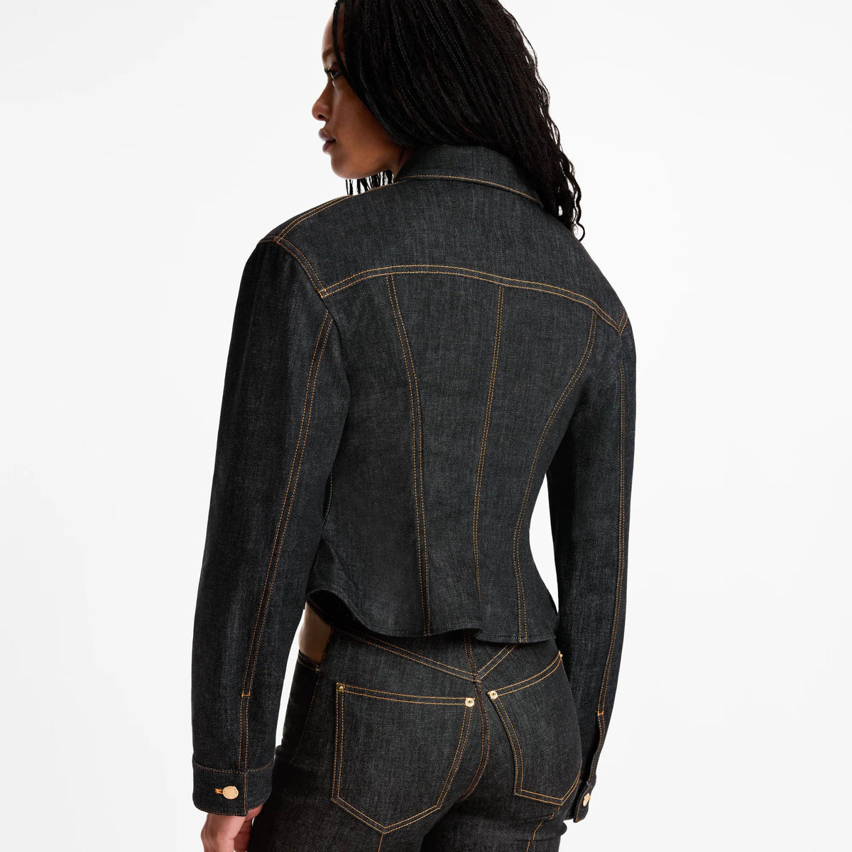 Women's Fluted Denim Jacket
