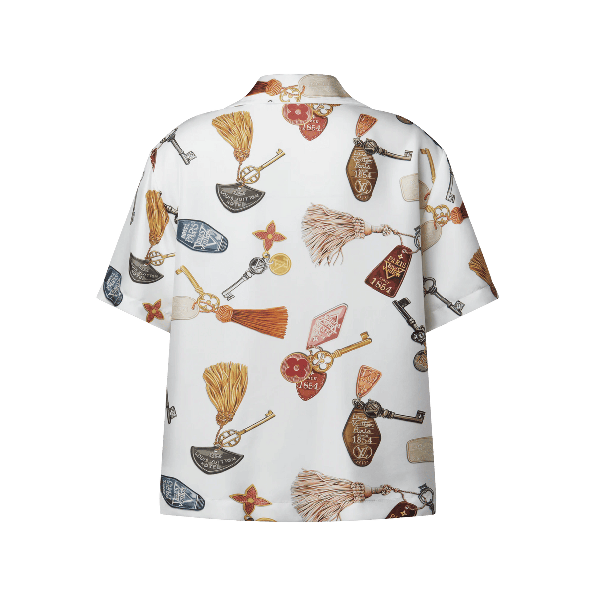 Women's Getaway Print Silk Twill Short-Sleeved Shirt