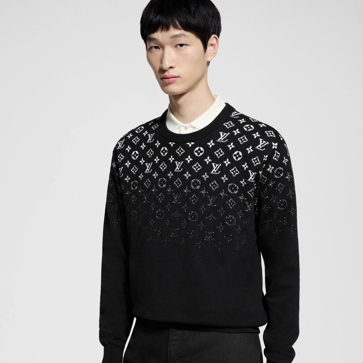 Men's Gradient Cotton Crewneck