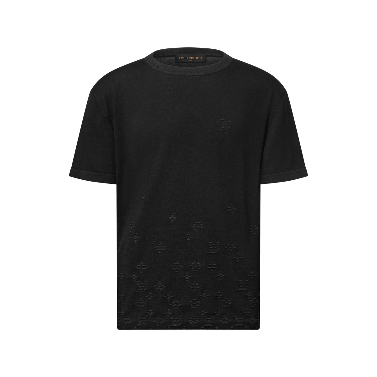 Men's Gradient Signature Jacquard Short-Sleeved Crewneck