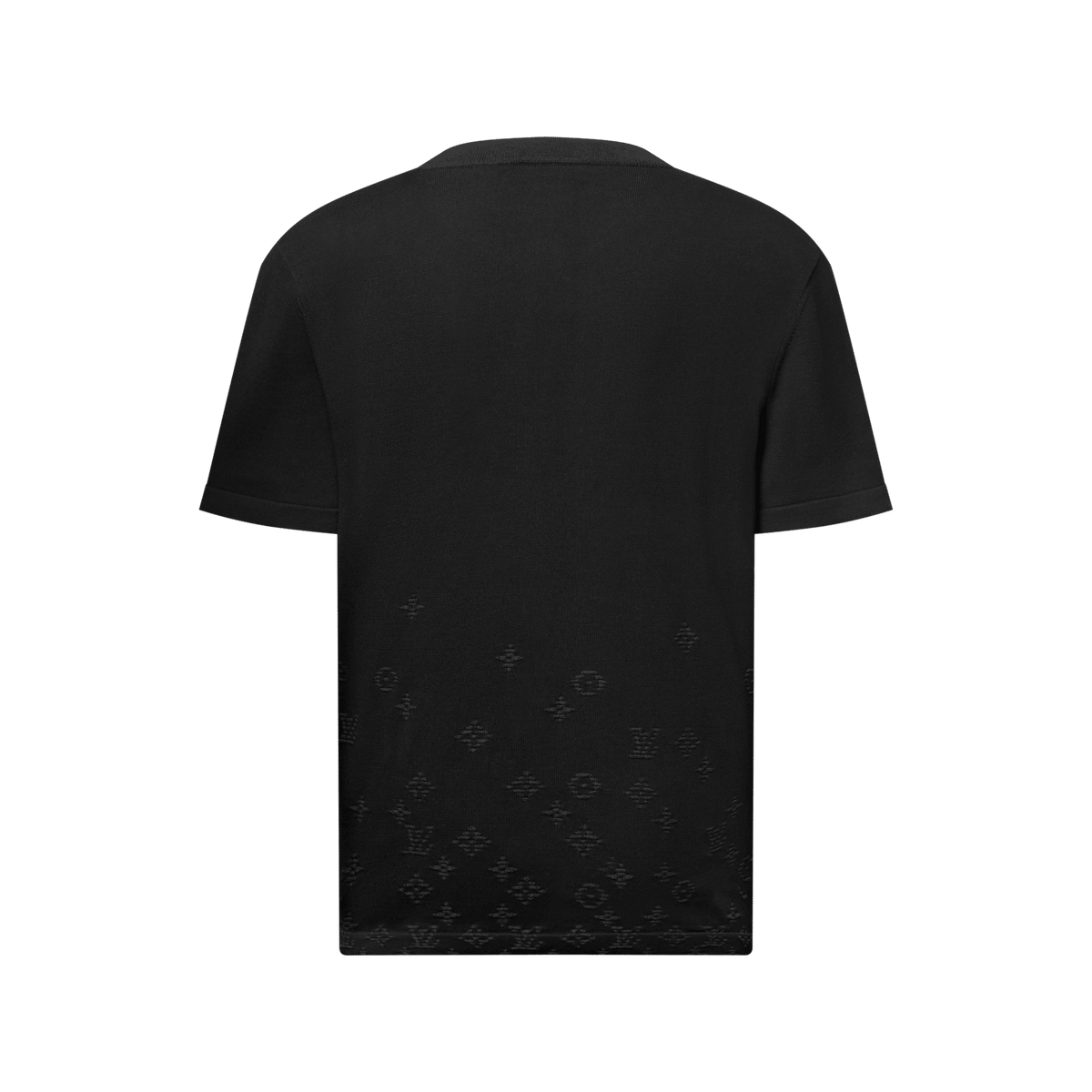 Men's Gradient Jacquard Short-Sleeved Crewneck