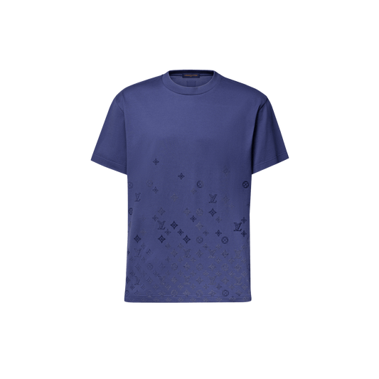 Men's Gradient Signature Flock Print T-Shirt