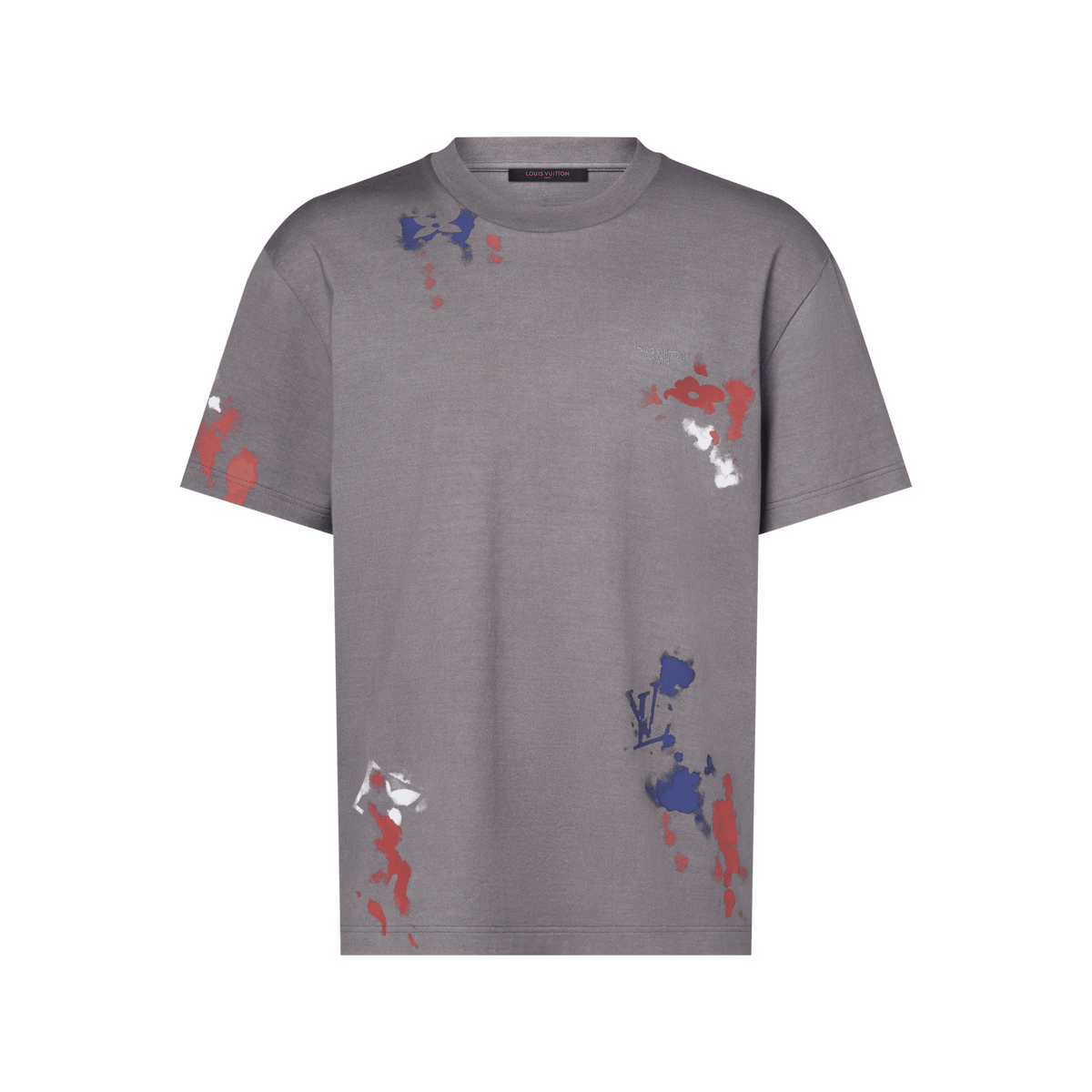 Men's Arty Motif Graphic Short-Sleeved T-Shirt
