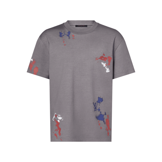 Men's Arty Motif Graphic Short-Sleeved T-Shirt