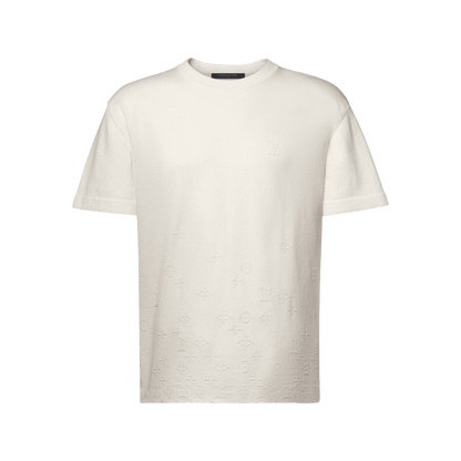 Men's Gradient Jacquard Short-Sleeved Crewneck