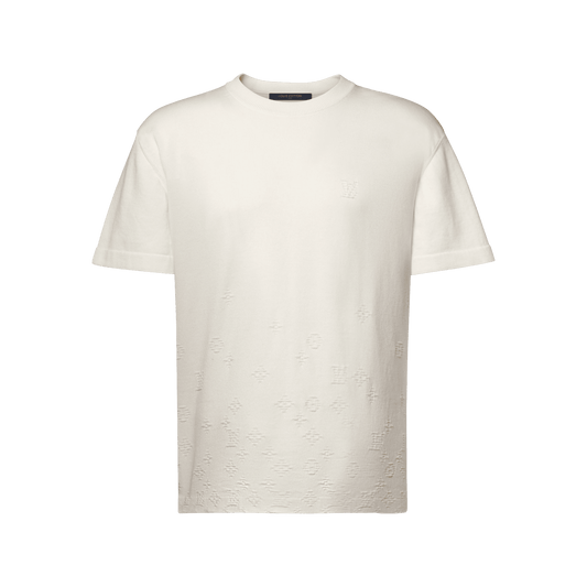 Men's Gradient Jacquard Short-Sleeved Crewneck