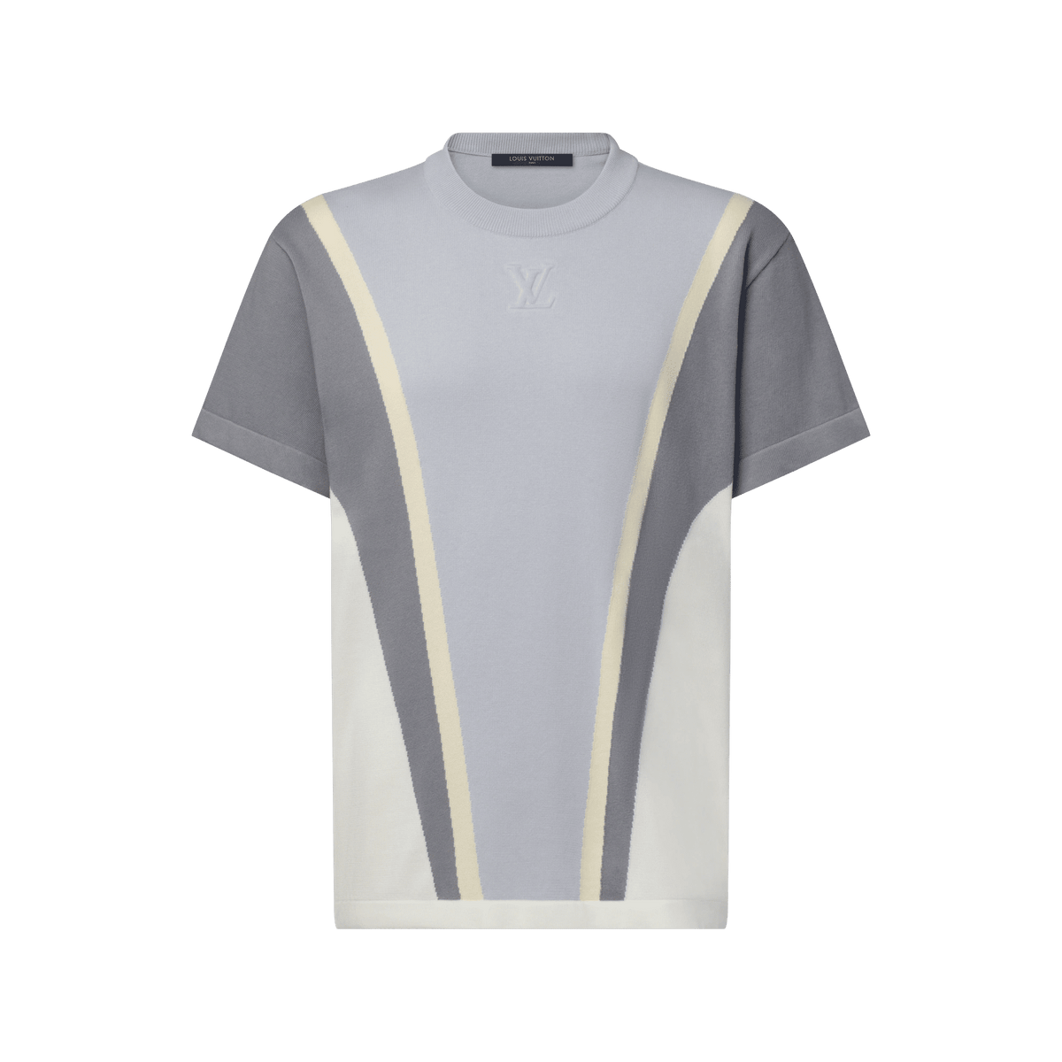 Men's Graphic Cotton Jacquard Short-Sleeved Crewneck