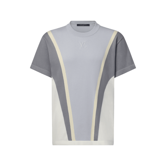 Men's Graphic Cotton Jacquard Short-Sleeved Crewneck