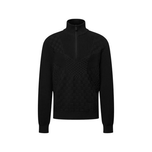 Men's Half-Zip Knitted Signature Cotton Pullover