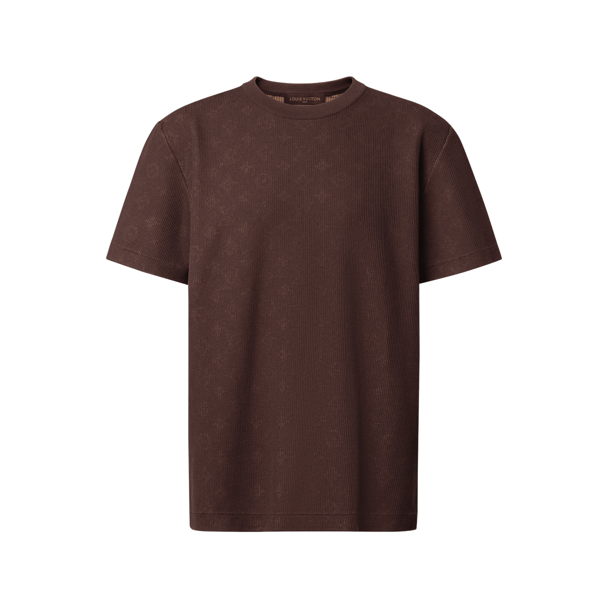 Men's Hidden Monogram Jacquard Short-Sleeved Crewneck