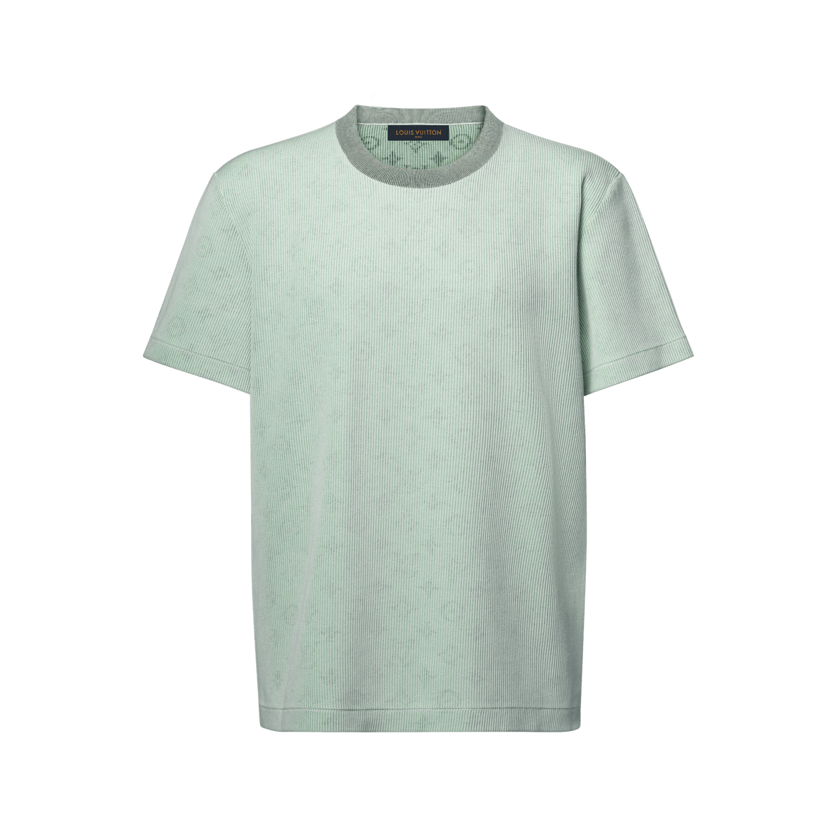 Men's Hidden Monogram Jacquard Short-Sleeved Crewneck