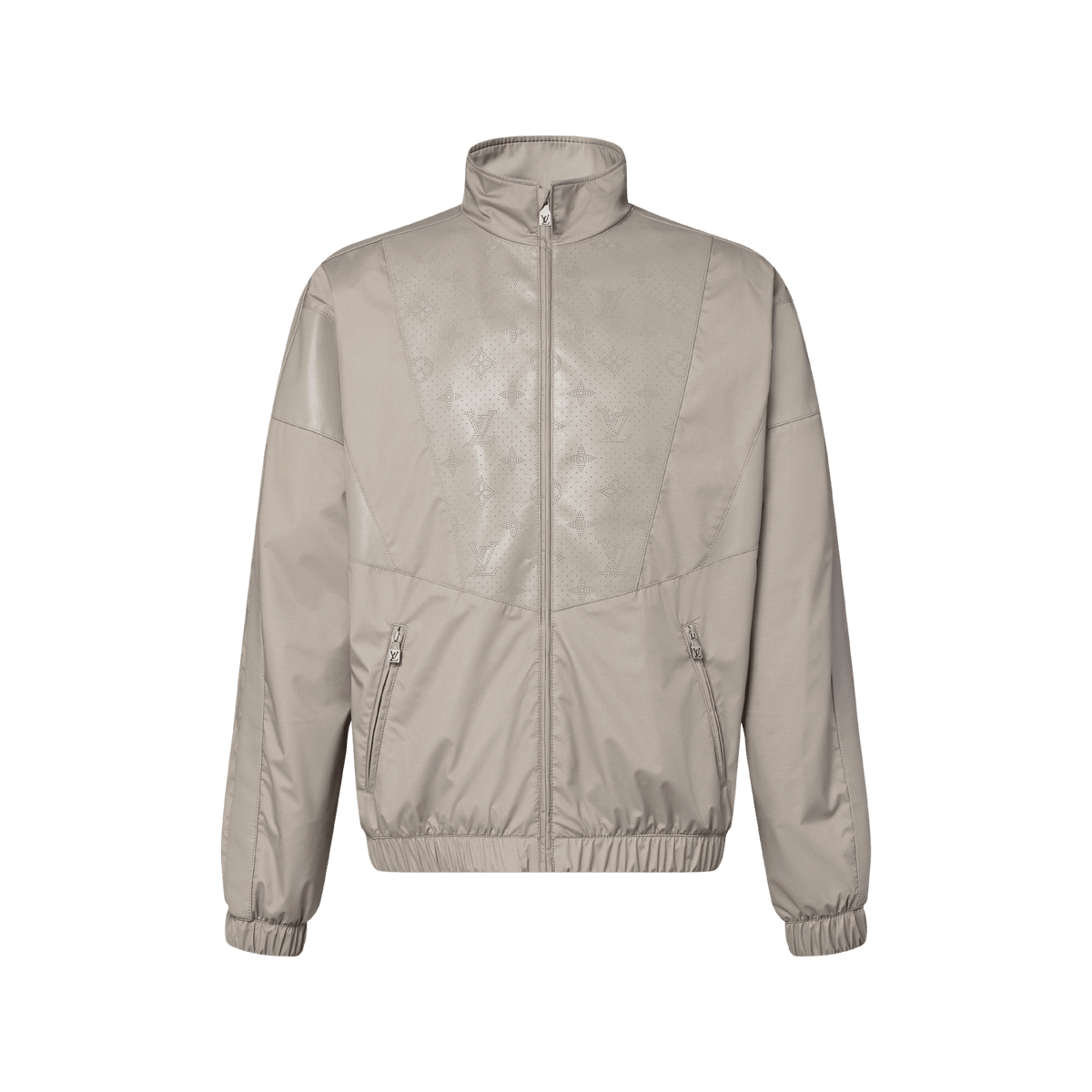 Men's Hybrid Leather Track Top
