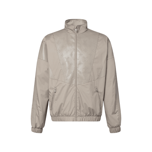 Men's Hybrid Leather Track Top
