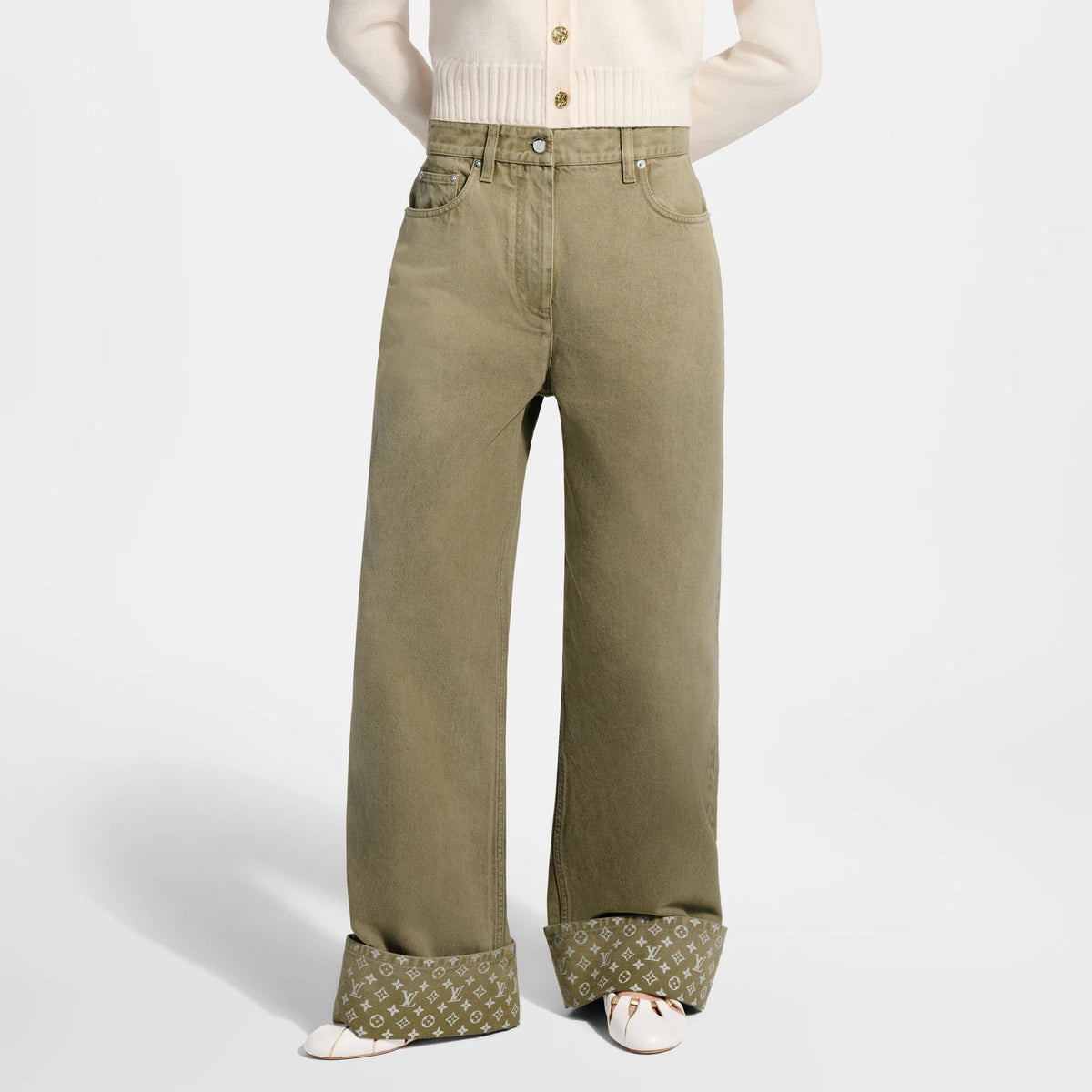 Women's Monogram Accent Straight Jeans