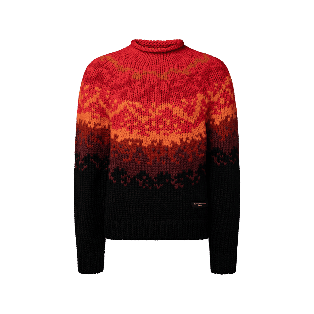 Men's Jacquard Chunky Wool Pullover