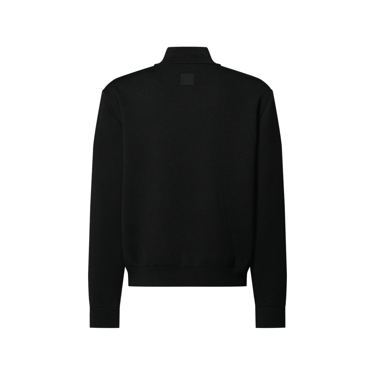 Men's Knit Blouson With Leather Bands