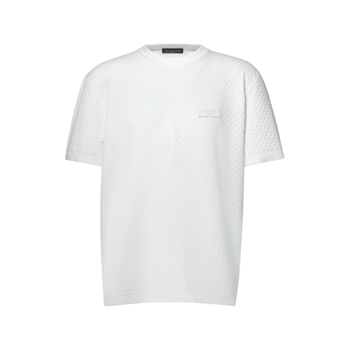 Men's Knitted Mesh Short-Sleeved Crewneck