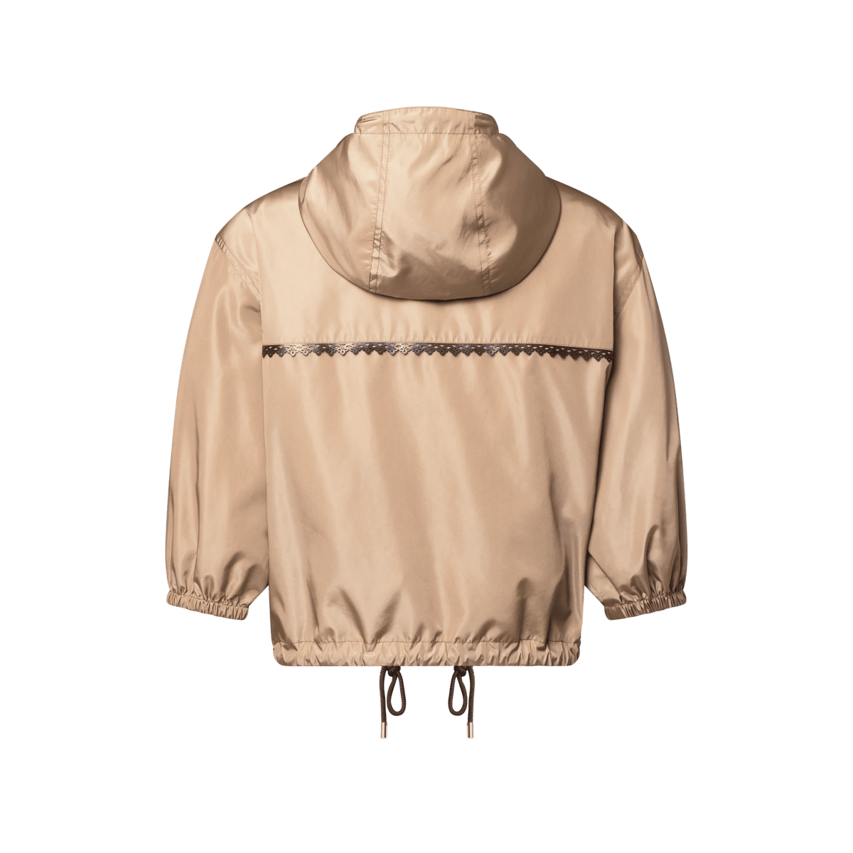 Women's Lace Trim Hooded Parka