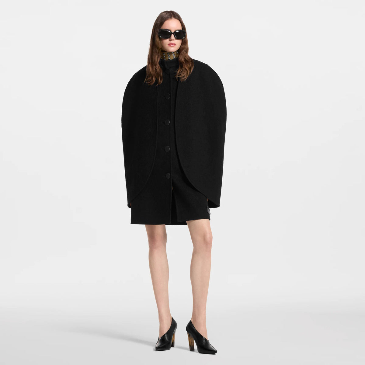 Women's Layered Cape Coat