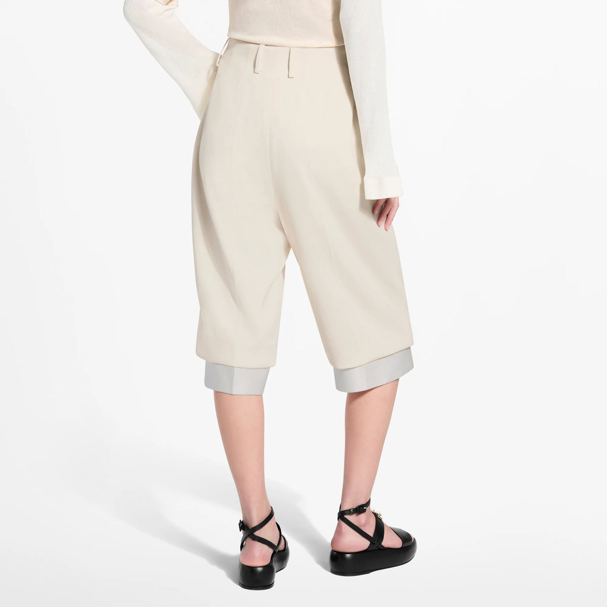 Women's Layered Tailored Bermuda Shorts