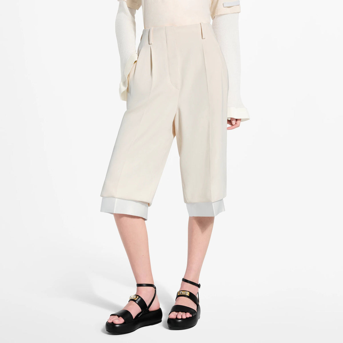 Women's Layered Tailored Bermuda Shorts