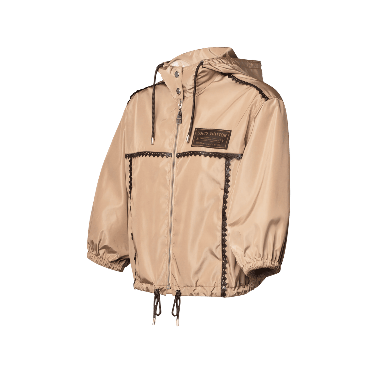Women's Lace Trim Hooded Parka