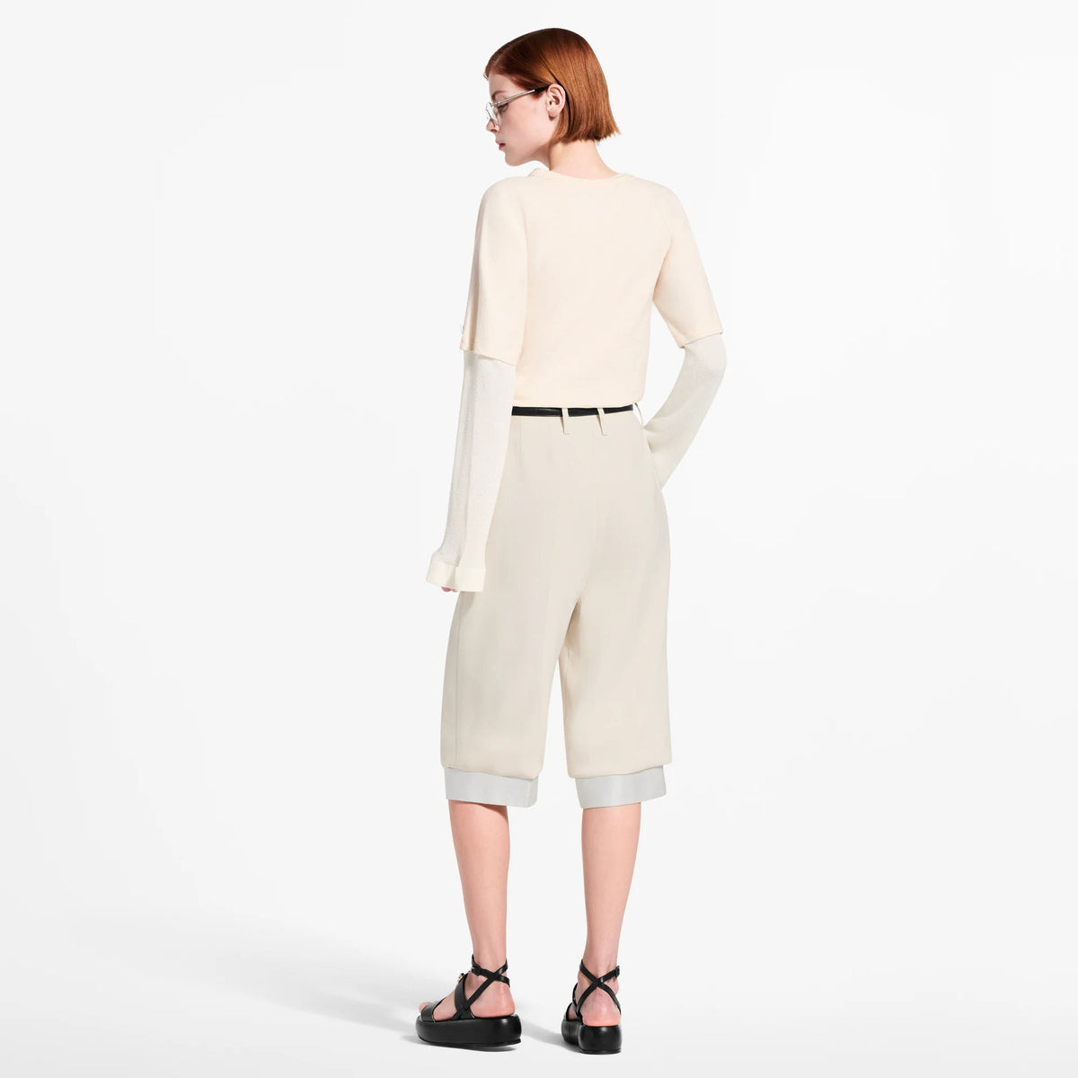 Women's Layered Tailored Bermuda Shorts