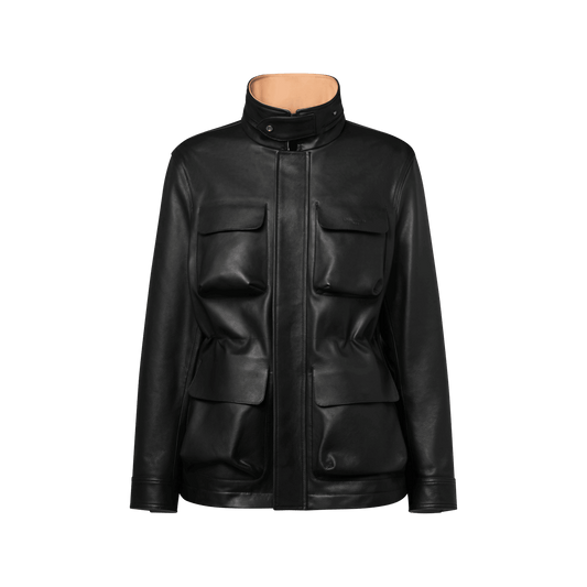 Men's Leather Parka