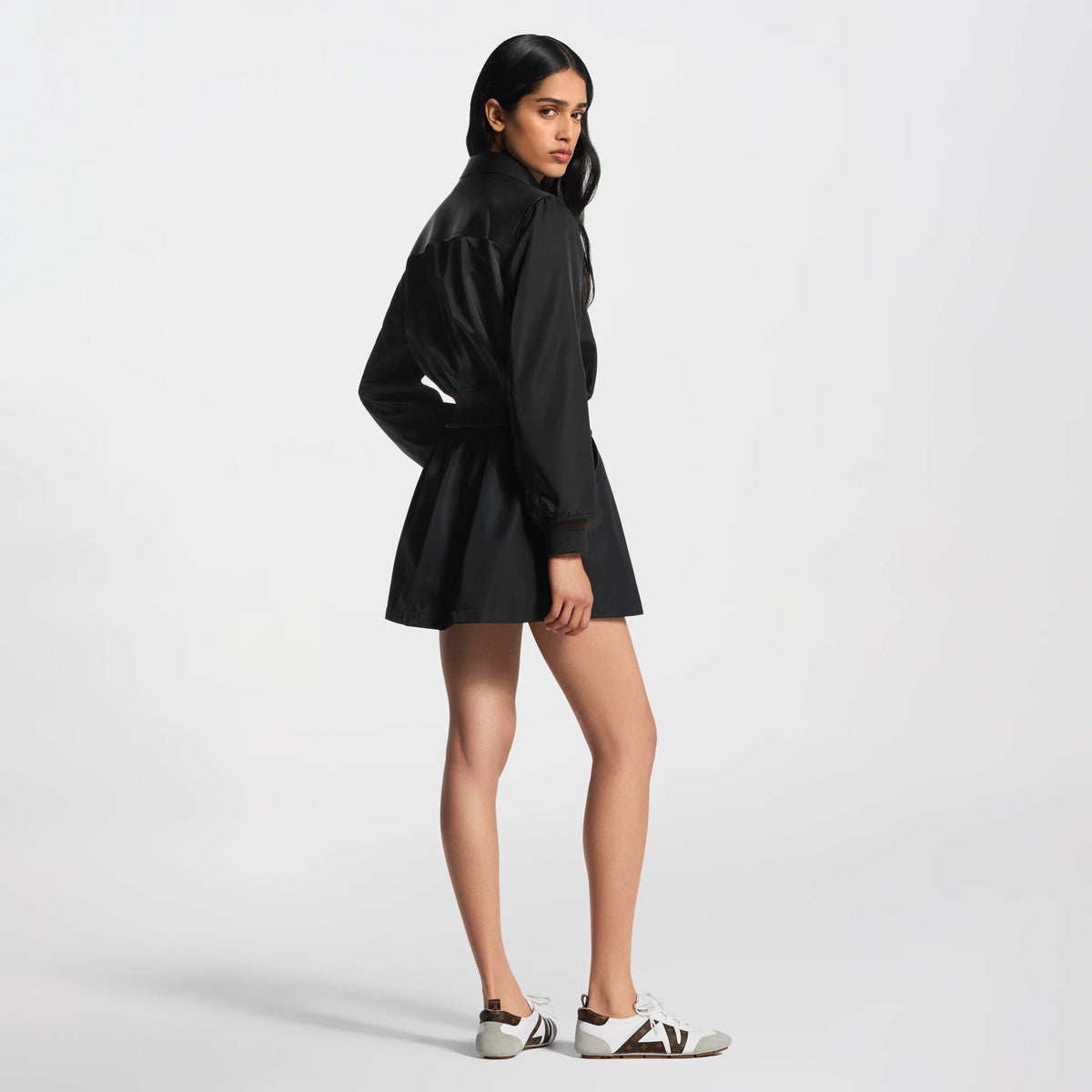 Women's Leather Insert Jacket