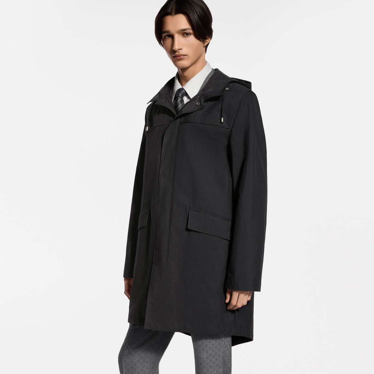 Men's Technical Cotton Ripstop Light Hooded Parka