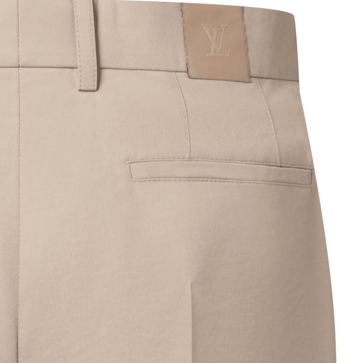 Men's Light Pleated Wool Cotton Twill Pants